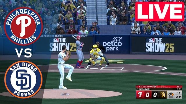 MLBLive🔴フィラデルフィアフィリーズvsサンディエゴパドレス -  2025年7月12日|フルゲームMLB 2025 en vivo