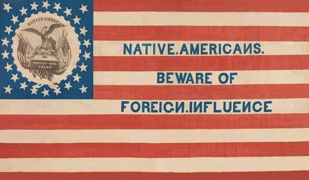 "Digital Reproduction of the Know-Nothing Party Flag"