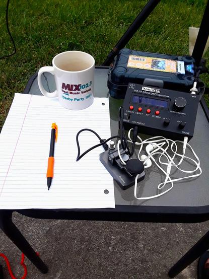 QRP Amateur Radio Transceiver and Morse Code Key