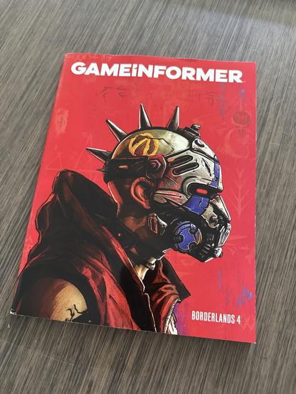 Red borderlands 4 cover of first game informer issue since they came back.