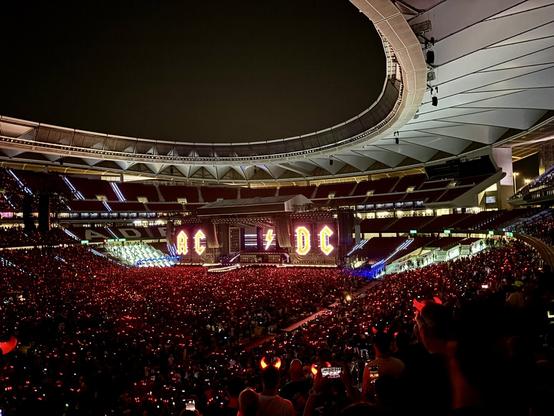 Concierto de AC/DC en Madrid.