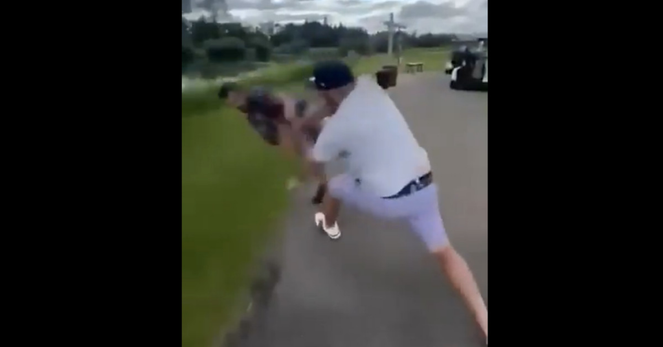 ‘Happy Gilmore’ happens in real life as former hockey player fights at golf course