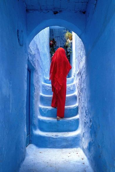An alley in the medina of Chefchaouen (Morocco).

Chefchaouen is a city known for its medina painted almost entirely in shades of blue. Founded in 1471 as a fortress to fight Portuguese invasions, the town has blended Berber, Jewish, Andalusian and Arab influences over centuries. The blue color, possibly introduced by Jewish refugees in the 1930s, is believed to symbolize the sky or spirituality and has since become a defining feature of the city.
The medina’s narrow streets are lined with houses featuring arched doorways, red-tiled roofs and wrought iron balconies.
Despite increased tourism in recent years, the town maintains a calm atmosphere shaped by its setting and long history.

Website: <a href="http://www.robertopazziphoto.com/" rel="noreferrer nofollow">www.robertopazziphoto.com/</a>

Instagram: <a href="https://www.instagram.com/roberto_pazzi_photo" rel="noreferrer nofollow">www.instagram.com/roberto_pazzi_photo</a>