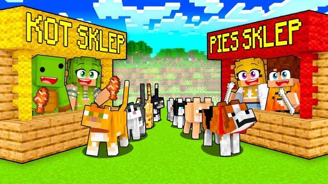Otworzyliśmy SKLEP dla KOTKÓW i PIESKÓW w Minecraft!