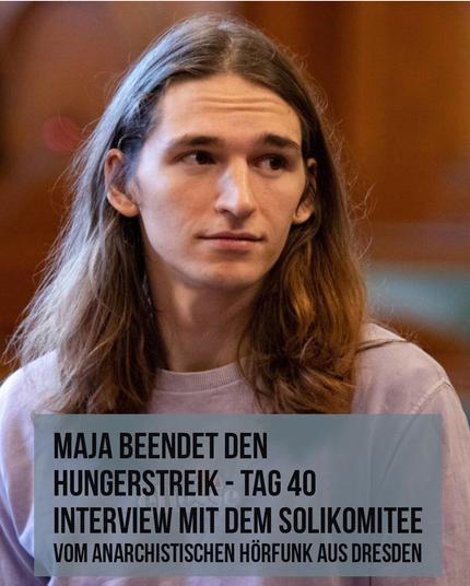 Maja in the court room in Budapest