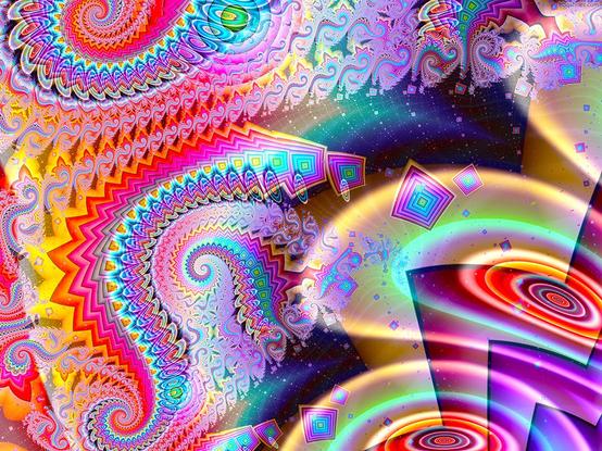 colorful spirals and loops