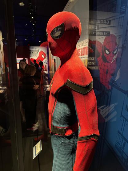 The Spider-Man suit worn by actor Tom Holland in No Way Home (2021)