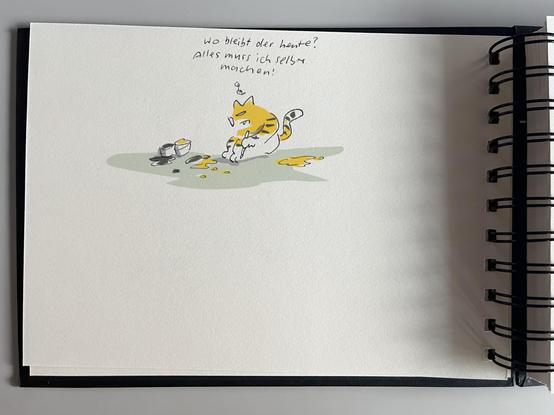 Der Tiger muss sich selbst zeichnen.. soll sich mal nicht so haben, er ist auch nicht immer so zuverlässig