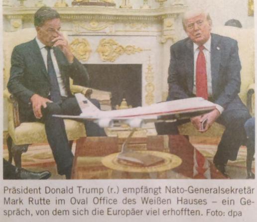 Rütte bei Trump am 14.7.25