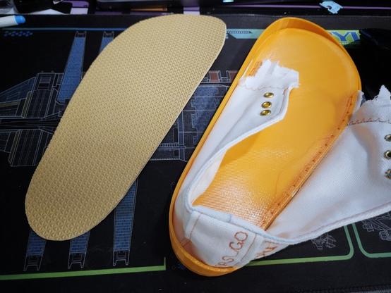 proper shoe sole besides 3d printed midsole