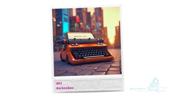 Mit KI smart schreiben blogillustration mit Canva KI