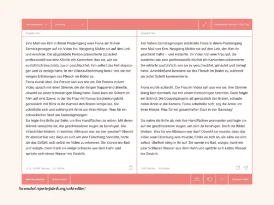 Textverbesserung Manuskript Wolf Schneider KI