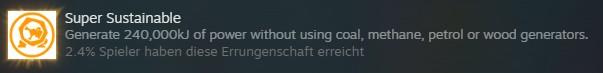 Screenshot vom Erfolg und was man dafür machen muss und wie viele Spieler ihn erreicht haben.