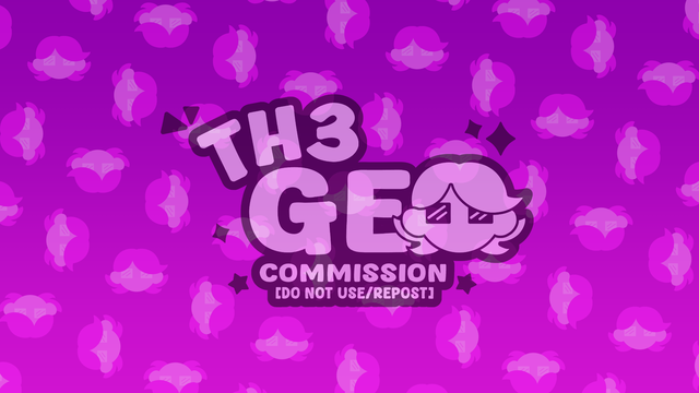 - Drawing Type:
Mini Pattern Animated Loop

- Description:
Purple patter in the icon of myself! Th3Geo, the artist~
