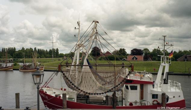 Der Hafen von Greetsiel an der Nordsee.