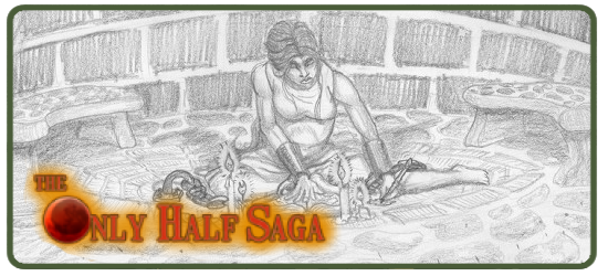 A gray scale drawing of a young woman sitting in the pit of a hearth, chained to the brick