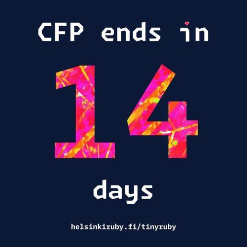 CFP ends in 14 days