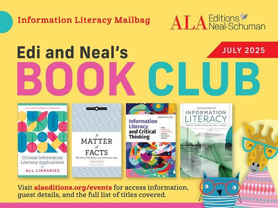 promo image for Information Literacy Mailbag - Edi and Neal's Book Club July 2025 event