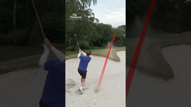 Ian Poulter Shows Andy Murray The BEST Way To Play a Bunker Shot! 😅