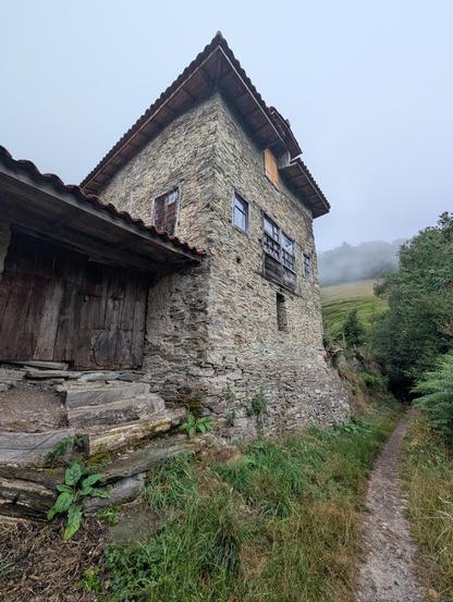 Old stone house on the trail