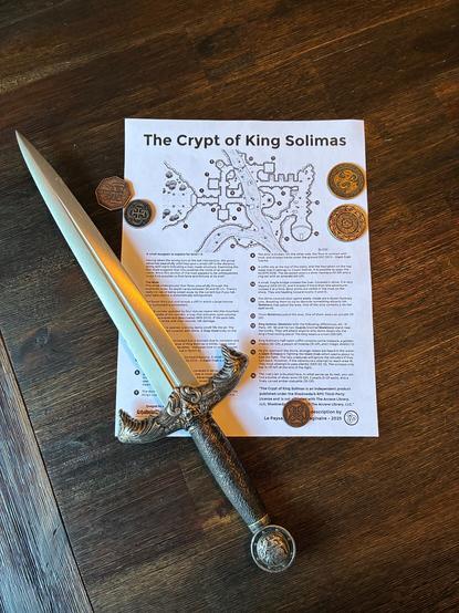 Test print of the dungeon with loot!