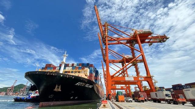Buque, barco, transporte, contenedores