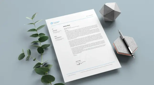 Business Letterhead Template for Adobe InDesign
