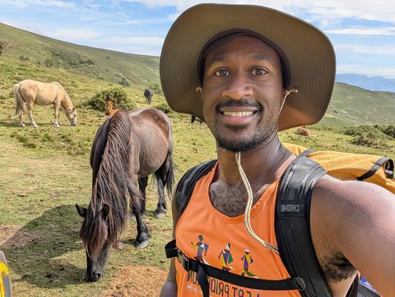 Me posing with a horse