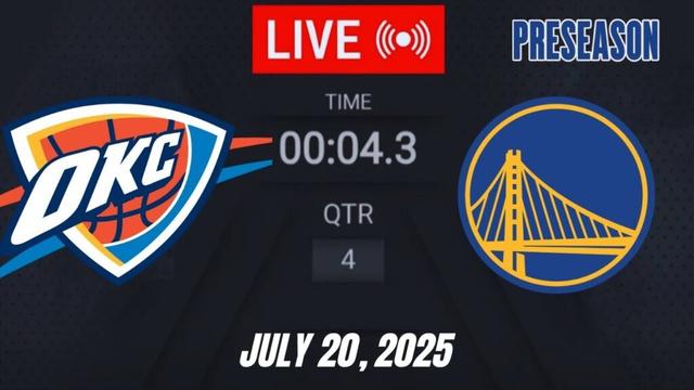 NBA LIVE! Golden State Warriors vs OKC Thunder | July 20, 2025  Warriors vs Thunder 2K Preseason