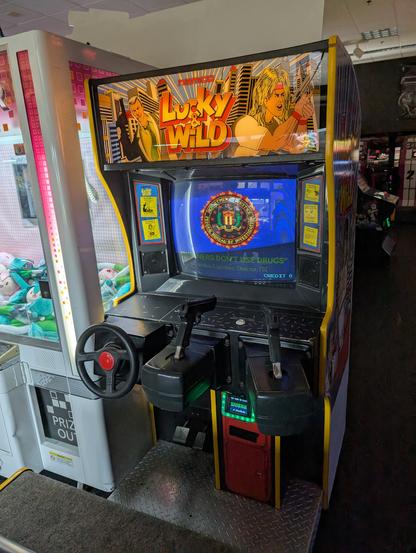Some kind of shootunracing game called Lucky and wild