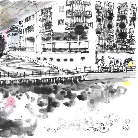 Rechte Hälfte der zuvor beschriebenen Zeichnung.