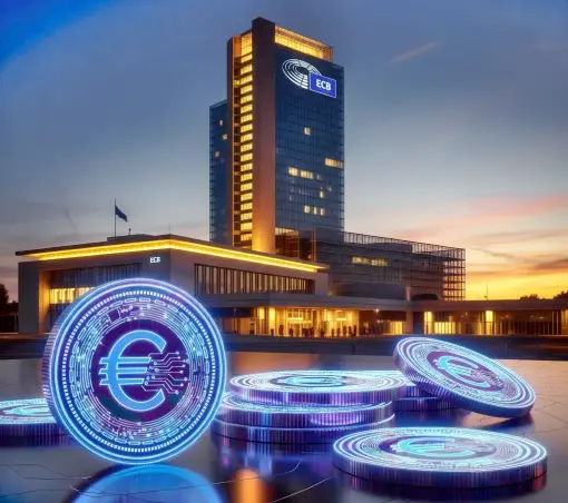 generata AI Banca Centrale Europea con i token dell'euro digitale