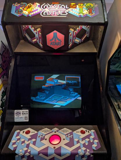 The arcade machine Crystal Castles, a game I never tried until this weekend. A cool game once you get the hang of it starring Bentley Bear