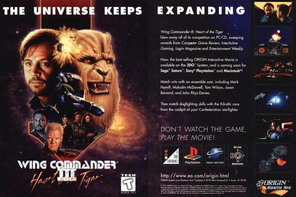 Wing Commander III: Heart of the Tiger Magazine Ad (1994)