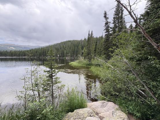 Bear lake in Rocky Mountain National Park Colorado.