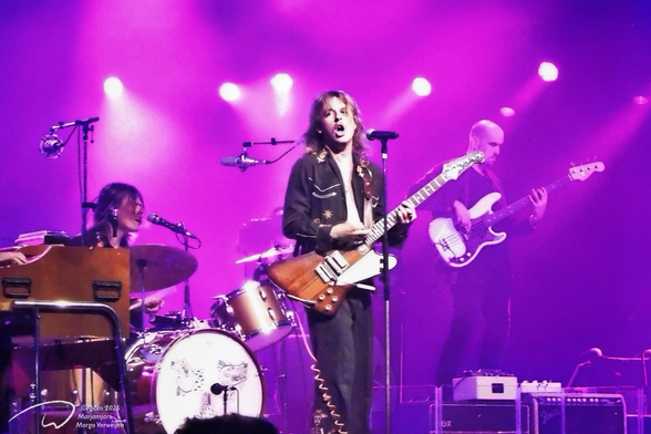 The ‘Dewolff’ brothers Luka (drums/vocals) & Pablo (guitar/vocals) van der Poel and Levi Vis (Bass) live @ North Sea Jazz Festival.  July 11, 2025, Rotterdam, NL