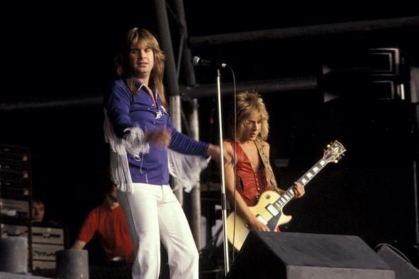 Ozzy Osbourne og Randy Rhoads konsertbilde