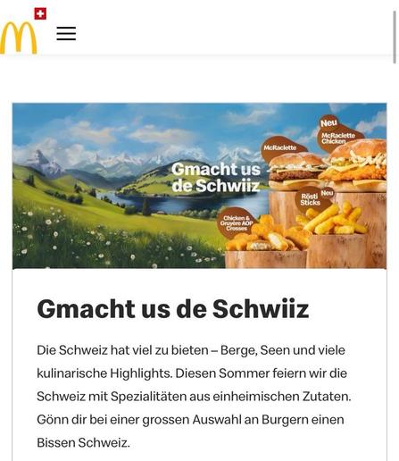 Eine der dümmsten Werbungen aller Zeiten von #MacBlöd anlässlich der #WEURO2025 in der Schweiz: „Gmacht us de Schwiiz“ (Gemacht aus der Schweiz?!? Was soll das überhaupt bedeuten?!?)