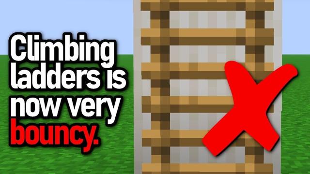 WHAT JUST HAPPENED TO LADDER-CLIMBING IN MINECRAFT?