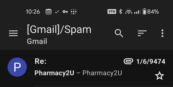 A spam mail fro the year 9474.