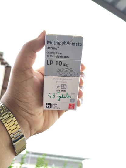 Boîte de Methylphenidate 10mg
