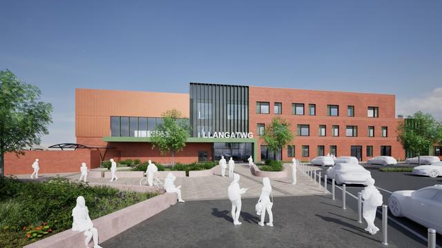 Artist's impression of the new Llangatwg school