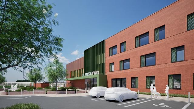 Artist's impression of the new Llangatwg school (Image: Neath Port Talbot Council)