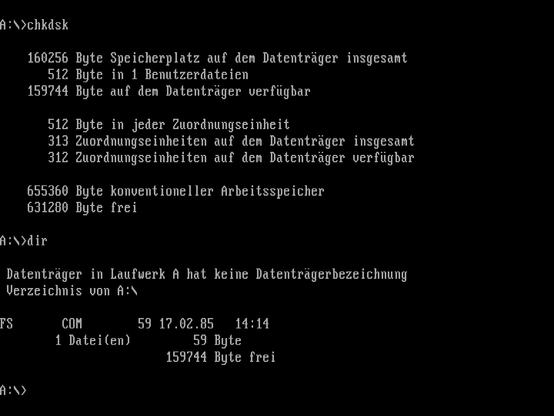 Microsoft Flight Simulator v2.13, CHKDSK
