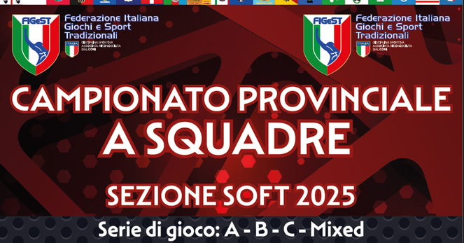 Sono aperte le iscrizioni del Campionato Provinciale a Squadre 2025 con inizio a Ottobre 2025!!! Sul nostro sito trovate il modulo d'iscrizione, lettera ufficiale e il volantino.