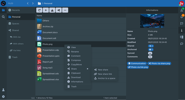 Sync-in, alternative à Nextcloud