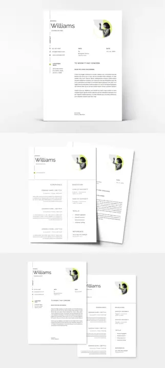 Modern, Clean Resume and CV Template by Designcy Studio in A4 for Adobe InDesign