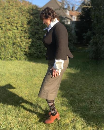 Jagdbraut im Outfit von Iris Luckhaus