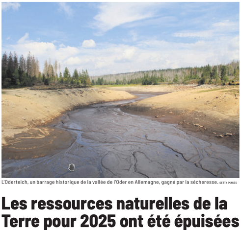 article de l'humanité sur le jour du dépassement