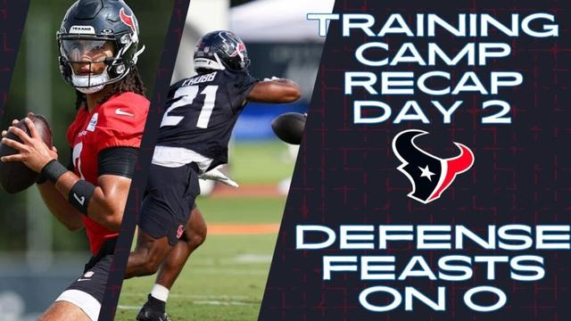 The Houston Texans Defense Had a Day at Training Camp Day Two